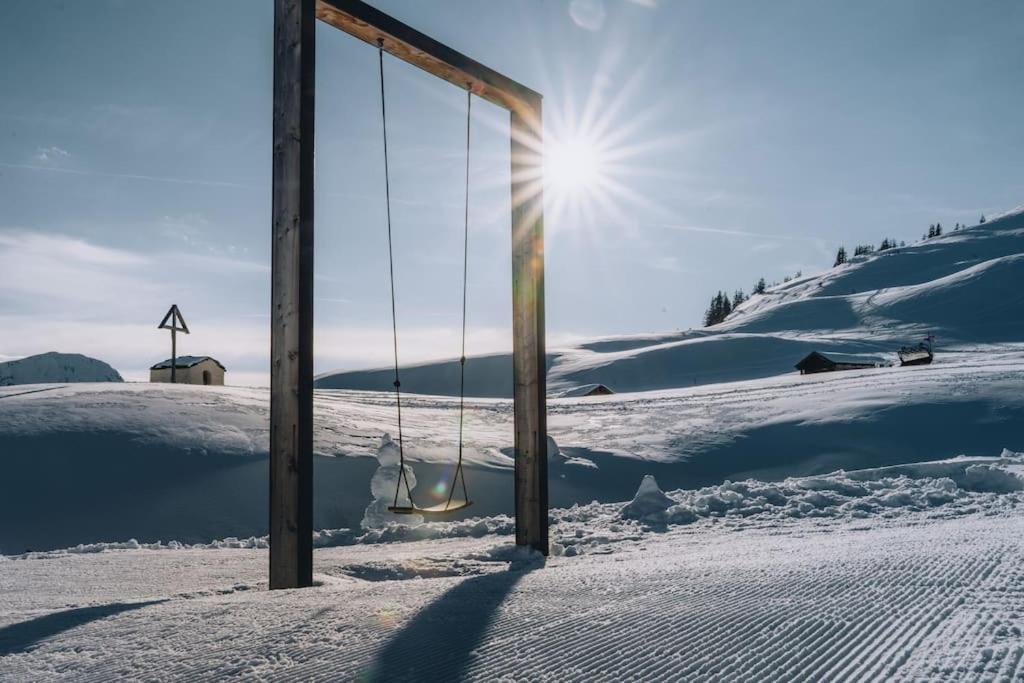 Sonniges Bergblick-Appartement Damüls Eksteriør billede