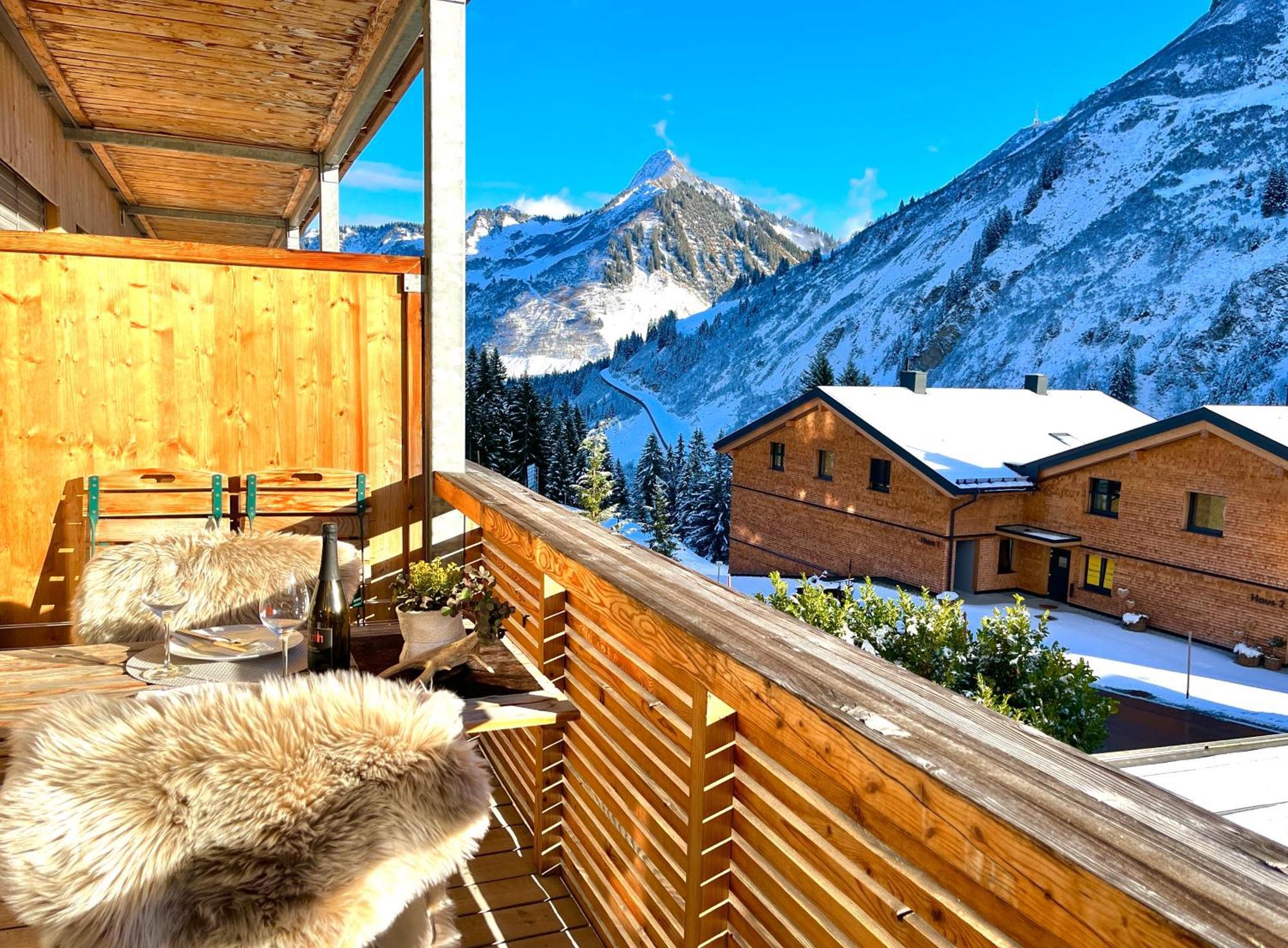 Sonniges Bergblick-Appartement Damüls Eksteriør billede